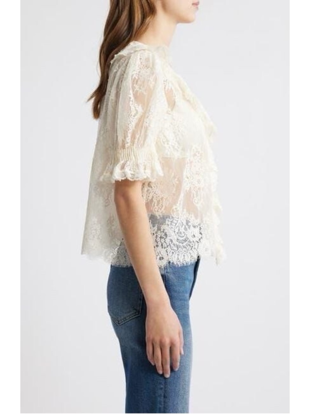 Doen Henri lace top in sea salt - Picture 5 of 10